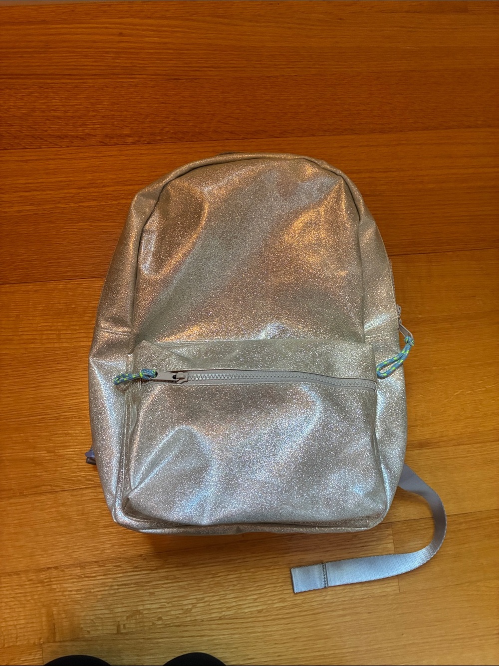 Crewcuts silver sparkle backpack